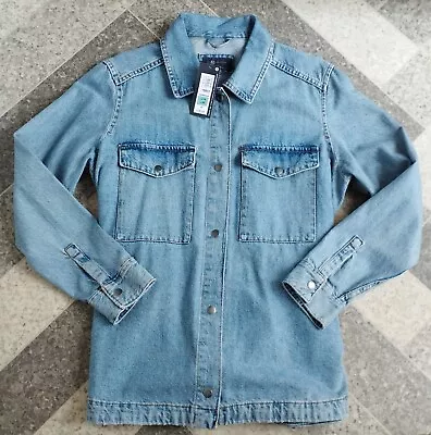 Buy M&S Ladies Denim Shacket / Jacket Size 14  New With Tags • 19.99£