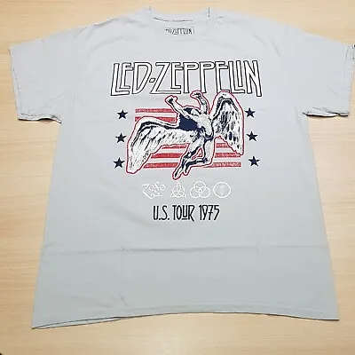 Buy Led Zeppelin - Light Grey Stars & Stripes - 100% Offical Merchandise • 17.99£
