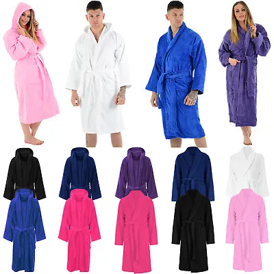Buy Luxury Egyptian Cotton Bath Robe Towelling Dressing Gown Velour Terry Towel Soft • 16.99£