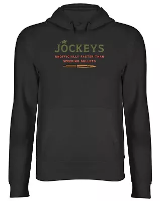 Buy Jockeys Hoodie Mens Womens Faster That Speeding Bullets Top Gift • 17.99£