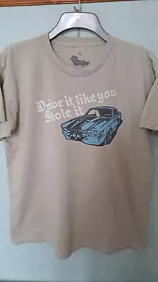 Buy Mr Chips Beige T-shirt Size Large Motif Front Only (drive It Like You Stole It) • 7£