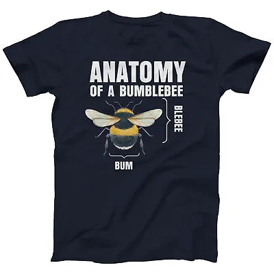Buy Anatomy Of A Bumblebee T Shirt Funny Slogan Joke Cute Bee Men Women | Plus Size • 12.99£