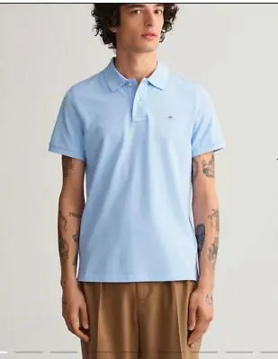 Buy GANT Original Piqué Sky Blue Polo Slim Shirt • 49.50£