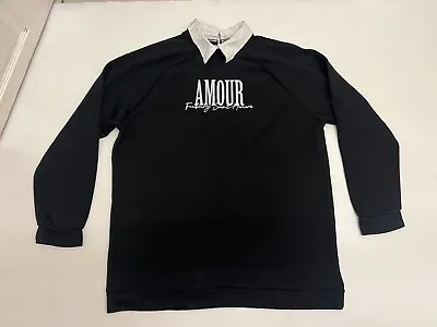 Buy Ay10) Pep & Co Amour Casual Women Jumper Top  Size 16-18 Black Sweater • 6.50£