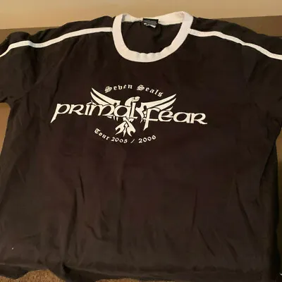 Buy PRIMAL FEAR Seven Seals European Tour Shirt 2005/06 Dates Size M Gamma Ray  • 23.75£
