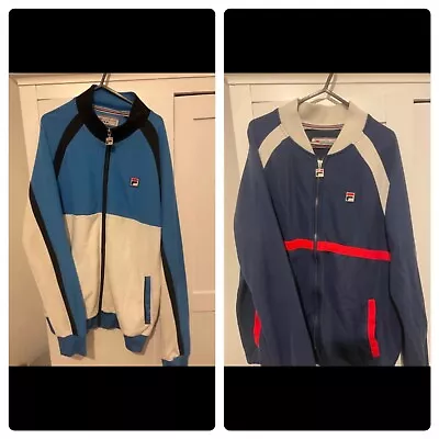 Buy 2x Fila Jackets Size L Blue Great Condition • 20£