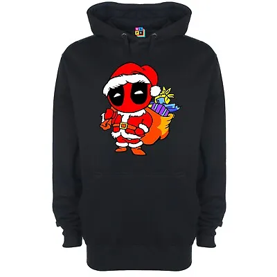 Buy Deadpool Santa Christmas Printed Hoodie (Dead Pool Inspired) • 23.95£