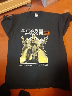 Buy Gears Of War 3 Brothers To The End Video Game Promo T-shirt Large Release Date • 19.99£