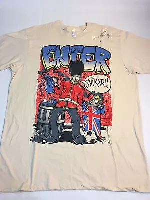 Buy Signed Enter Shikari T-Shirt Men’s XL Autograph UK Graffiti Logo Rock Band • 94.64£