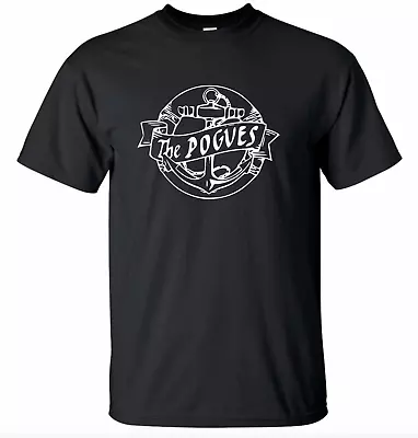 Buy The Pogues T-Shirt - Anchor Logo, Irish, Punk Regular Unisex UK Free Post Black • 12.99£