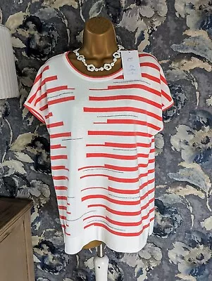 Buy NWT £48 BOUTIQUE 12 14 Summer Tunic Top T Shirt Lightweight Knit White Holiday  • 9£