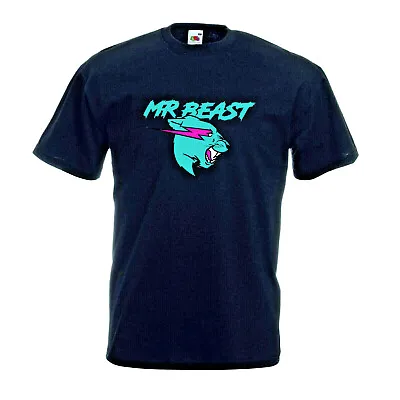 Buy Kids Mens Women Mr Beast Lightning Cat Short Sleeve Funny T-Shirt Tee Top Gift • 7.99£