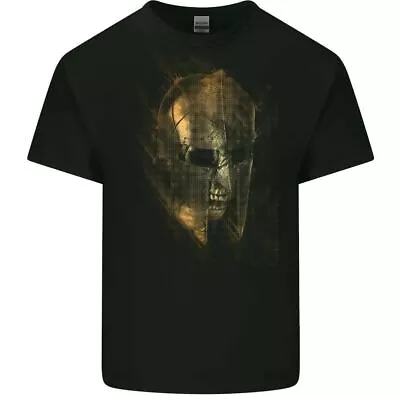 Buy Skull T-Shirt Mens Biker Tattoo Tribal Viking Demon Gym Heavy Metal Rock Death • 11.99£
