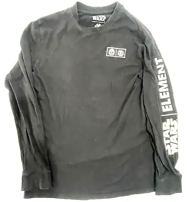Buy Star Wars Medium Hoodie X Element Mens Black Baby Yoda Graphic Sweatshirt • 9.99£
