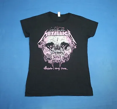 Buy 2012 Metallica T-Shirt Wherever I May Roam Trash Metal Band Shirt Women's Tee L • 27.94£