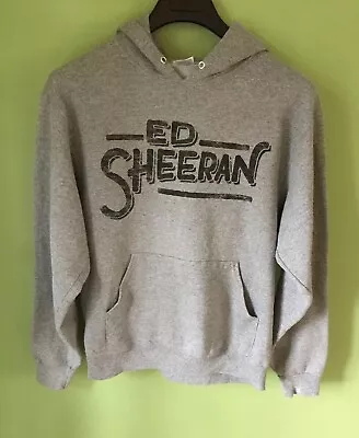 Buy ED SHEERAN Concert Sweatshirt Jerzees Sz M Gray Hooded Graphic NICE! • 15.12£