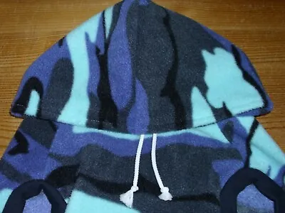 Buy Custom Blue Urban Camo Fleece Hoodie Coat For Staffie  Or EBT • 18.99£