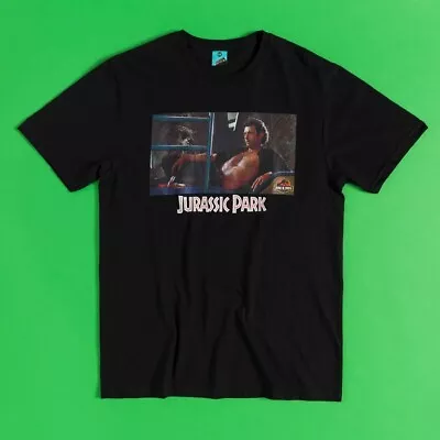 Buy Official Jurassic Park Ian Malcolm Scene Black T-Shirt : S,M,L,XXL,3XL • 19.99£