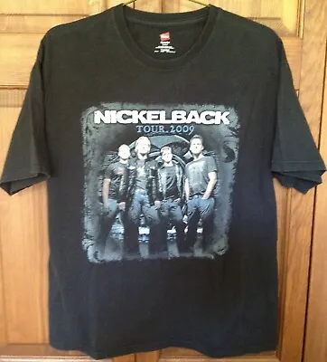 Buy Nickelback W/Papa Roach, Hinder & Saving Abel - Tour 2009 Concert T-Shirt (L)   • 33.07£