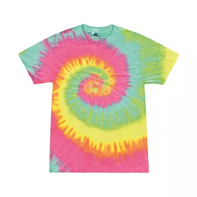 Buy Colortone Unisex Tie-Dye T-Shirt TD02M - Short Sleeves Tee Cotton Colorful Top • 15.69£