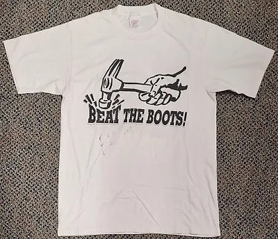 Buy SIGNED Frank Zappa Beat The Boots! 1991 Double-Sided T-Shirt Autographed! RARE • 94.50£