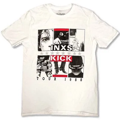 Buy INXS Kick World Tour 1988 Unisex T-Shirt Official & Brand New Michael Hutchence • 16.75£