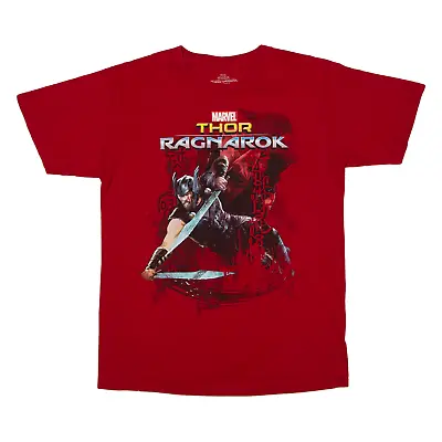 Buy MARVEL Thor Ragnarok T-Shirt Red Short Sleeve Mens M • 7.99£