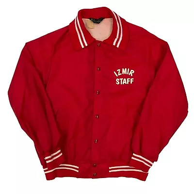 Buy Vintage Champion 1960s Varsity Bomber Jacket Red Men's L Made In USA Nylon • 34.99£