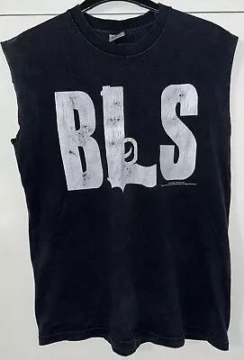 Buy Black Label Society ‘BLS’ Sleeveless T-Shirt, Black, Men’s Small Y2K 2000s • 19.99£