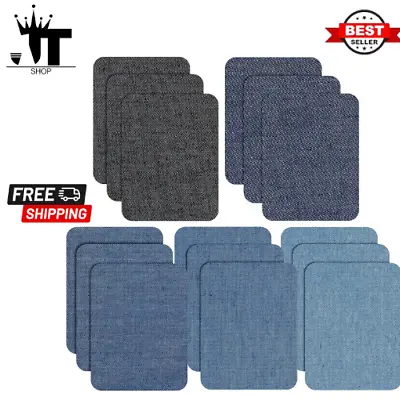 Buy 15 Pieces Iron-On Patches For Jeans, Denim Repair Kit For Clothing,Jackets,Jeans • 6.19£