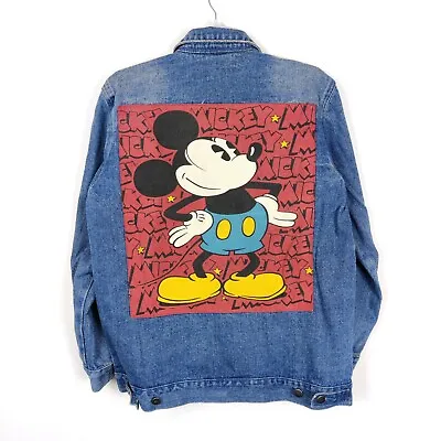 Buy Forever 21 Men's Disney Mickey Mouse Denim Jacket Size M  • 35£
