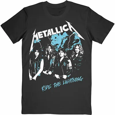 Buy METALLICA  - Unisex T- Shirt -   Vintage Ride The Lightning  - Black   Cotton  • 17.99£