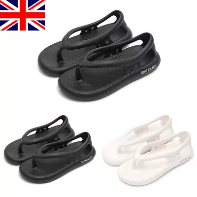 Buy Women Flip Flops Slippers Non-Slip Soft Adults Casual Lightweight Sandals Unisex • 14.39£