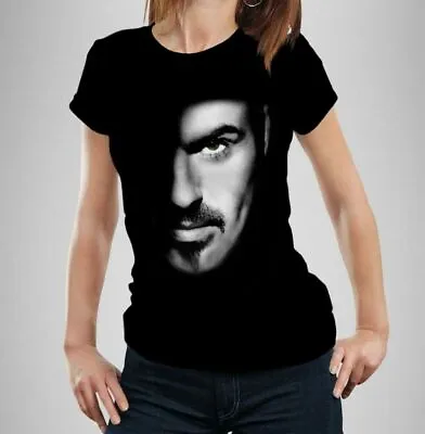 Buy George Michael Ladies Fitted T-shirt - Closer Face - Womens • 13.99£