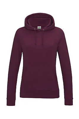 Buy Ladies Womens Womans Cotton Rich Hooded Sweatshirt Hoodie - 25 Colours • 20.19£