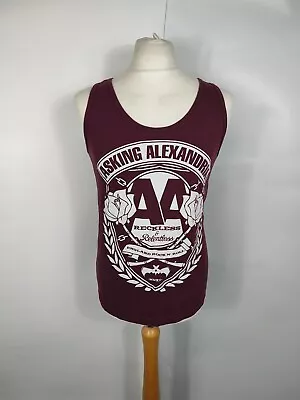 Buy Asking Alexandria Men's Cotton Reckless England Vest Made In USA Small US • 10.99£