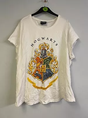 Buy Women Harry Potter T-shirt Blouse White UK24/26 | EU52/42 | US20/22 • 8.99£
