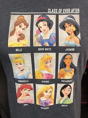 Buy Disney Class Of Ever After Snow White Jasmine Ladies Large T-shirt Pocahontas￼ • 13.49£