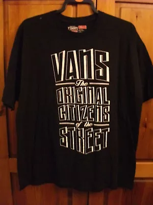Buy VANS Black T-shirt, XL, The Original Citizens Of The Street, Vintage/Retro • 34.99£