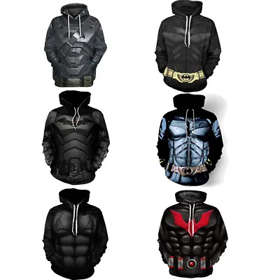 Buy Batman Nightwing Robin 3D Hoodies Cosplay Superhero Adult Sweatshirt Jacket Coat • 18£