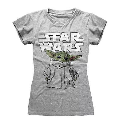 Buy Ladies The Mandalorian Baby Yoda The Child 4 Official Tee T-Shirt Womens • 15.99£