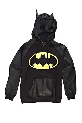 Buy DC Comics Batman Half Mask Juniors Zip-Up Hoodie Sweatshirt • 27.29£