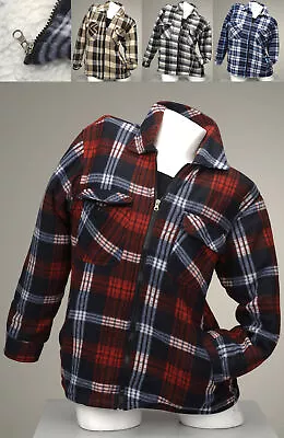Buy Fleece Jacket Padded Check Lumberjack Pattern Alaska M.Reiverschluß • 33.11£