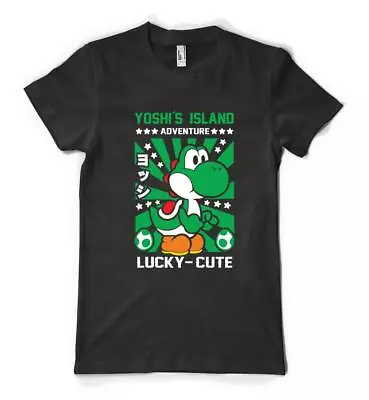 Buy Yoshi’s Island Adventure Lucky Dinosaur Gaming Personalised Unisex Adult T Shirt • 13.99£