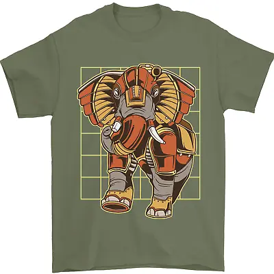 Buy Steampunk Elephant Mens T-Shirt 100% Cotton • 10.48£