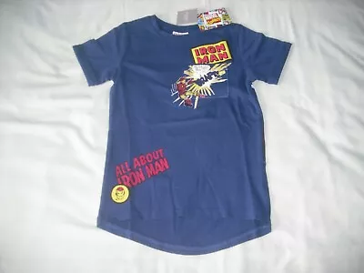 Buy BNWT Next Boys Iron Man Marvel Short Sleeve T-shirt 6 Years • 4.99£