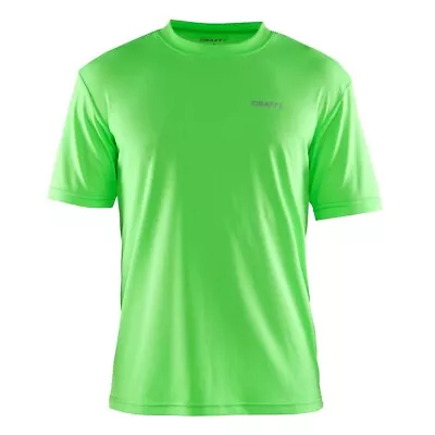 Buy Mens Craft Prime Hi Viz Running High Visibility T-Shirt Top Gecko Green • 10.99£