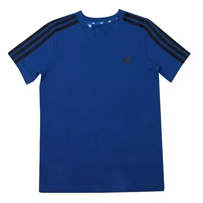Buy Adidas Junior Boys Essentials 3-Stripes T-Shirt In Royal Blue UK13-14 YEARS • 5.65£
