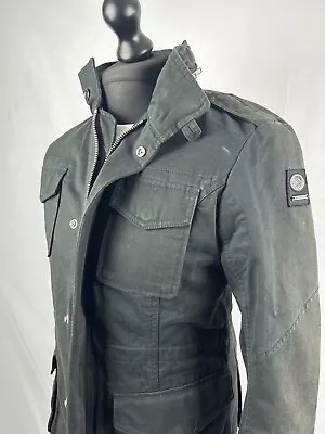 Buy Diesel Military Style Field Jacket  With Hidden Hood  Size Large • 45£
