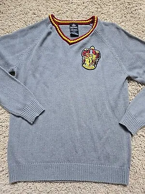 Buy Wizarding World Harry Potter V Neck Sweater Sz M Gryffindor Holiday Halloween  • 15.20£